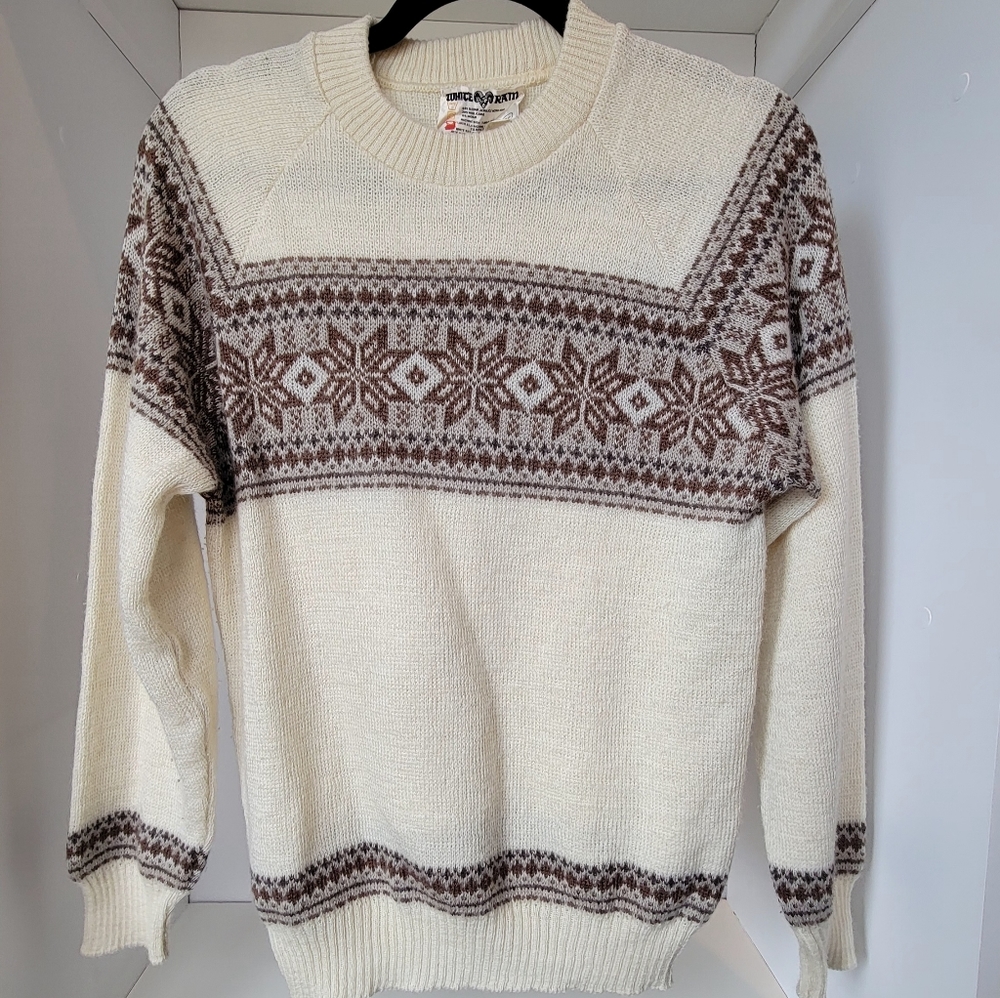 Knit cream sweater